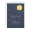 Starry Night Full Moon Wedding Invitation