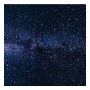 Starry Night Galaxy Sky Deep Space Stars Poster