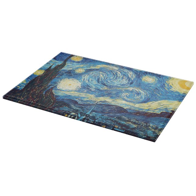 Starry night glass cutting board (Corner)