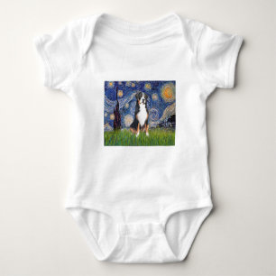 Starry Night-Greater Swiss Mountain Dog Baby Bodysuit