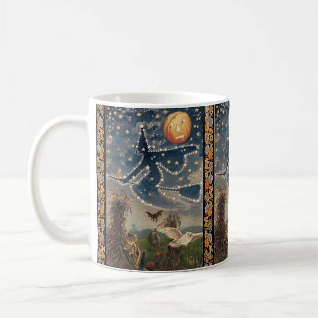 Starry Night Halloween | Simple Coffee Mug (Left)