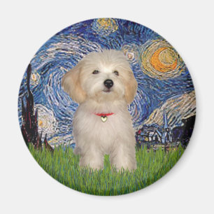 Starry Night - Havanese Puppy Magnet