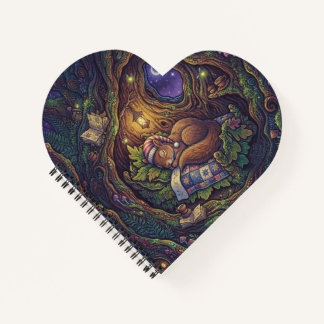 Starry Night Heart Notebook