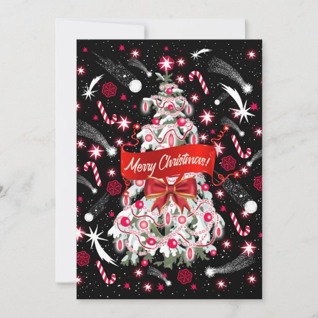 Starry Night Holiday Card (Front)