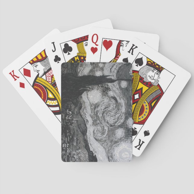 Starry Night I Vincent Van Gogh Playing Cards (Back)