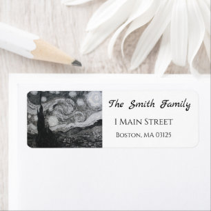 Starry Night I Vincent Van Gogh Return Address