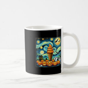 Starry Night Ice Cream Cone Halloween  Coffee Mug