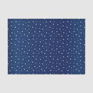 Starry Night in Gradient Navy Blue Tissue Paper