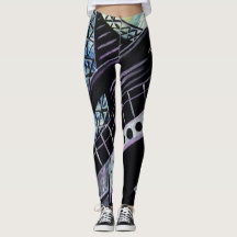 Starry Night in Paris Leggings