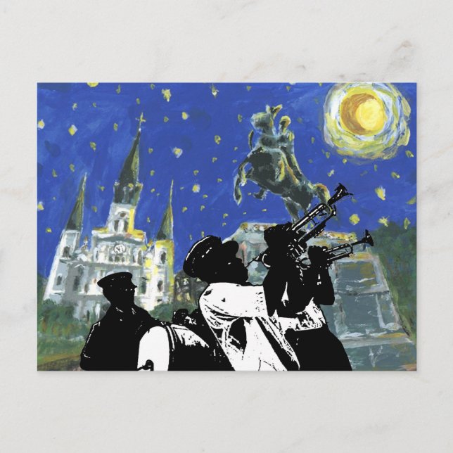 Starry Night Jackson Square Postcard (Front)