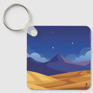 Starry night keychain
