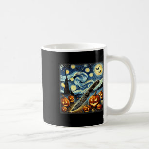 Starry Night Knife Chef Halloween Coffee Mug