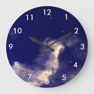 Starry night large clock