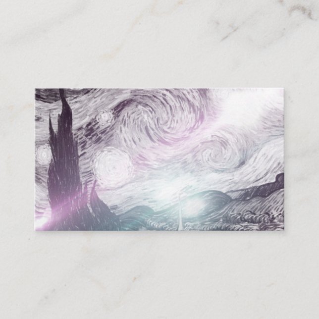 Starry Night Lights Business Card (Front)