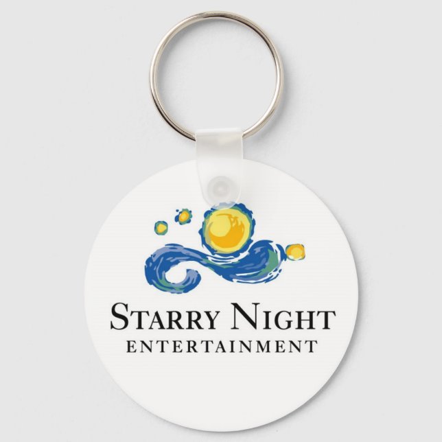 Starry Night Logo Keychain (Front)