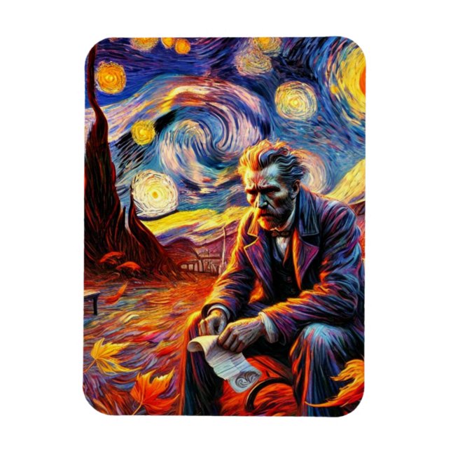 Starry Night Magnet - Oct 14 Reflection (Vertical)