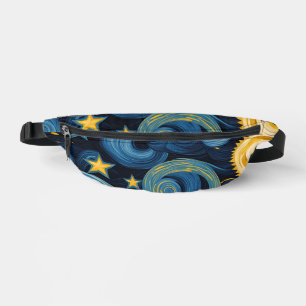 Starry Night Meets Sunflowers Van Gogh Mashup Fanny Pack
