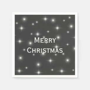 Starry Night Merry Christmas Napkin