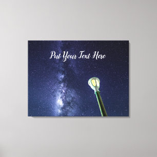 Starry Night Milky Way Galaxy Stars Sky  Canvas Print