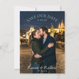 Starry Night Mint Save The Date