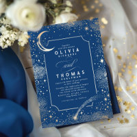 Starry Night Moon Shooting Star Celestial Wedding