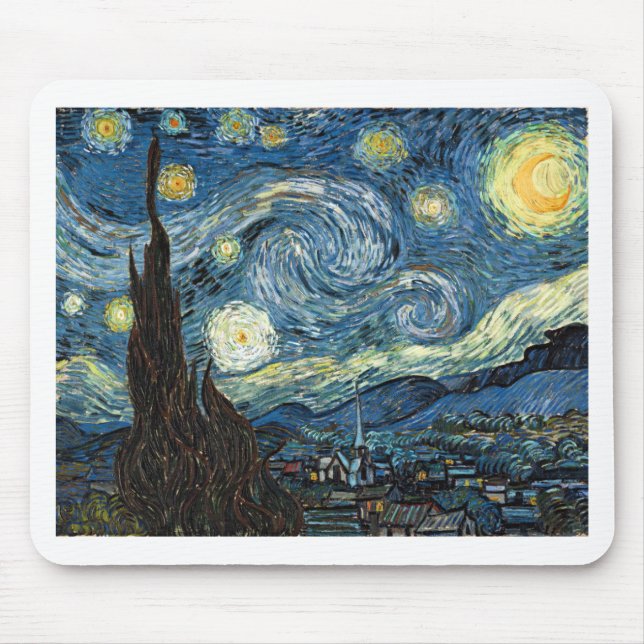 Starry Night Mouse Pad (Front)
