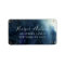 Starry Night Navy Blue Watercolor Return Address
