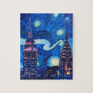 Starry Night New York Jigsaw Puzzle