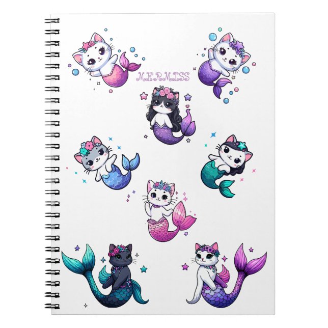 Starry Night of the Purrmaid Notebook (Front)