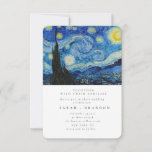 Starry Night Old painting wedding invitation<br><div class="desc">Starry Night Old painting wedding invitation</div>