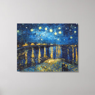 Starry Night on the Rhone   Van Gogh   Canvas Print