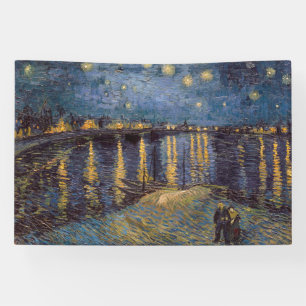 Starry Night Over Rhone River by Vincent Van Gogh Banner