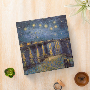 Starry Night Over Rhone River by Vincent Van Gogh Binder