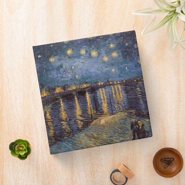 Starry Night Over Rhone River by Vincent Van Gogh Binder (In Situ)