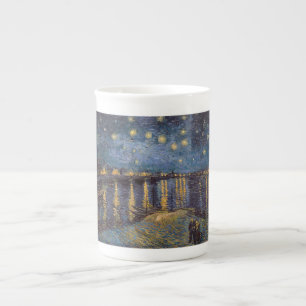 Starry Night Over Rhone River by Vincent Van Gogh Bone China Mug