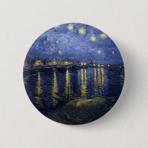 Starry Night Over the Rhône 2 Inch Round Button