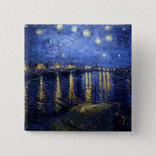 Starry Night Over the Rhone Button