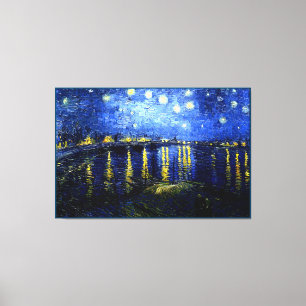 Starry Night over the Rhone by Van Gogh  Canvas Print
