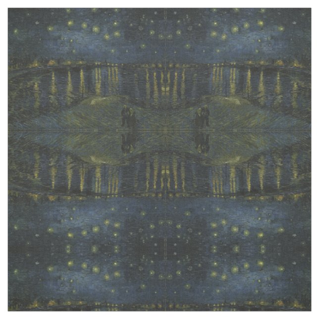 Starry Night Over the Rhone by Van Gogh Fabric (Swatch)