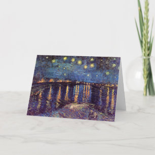 Starry Night Over the Rhone by Vincent van Gogh Card