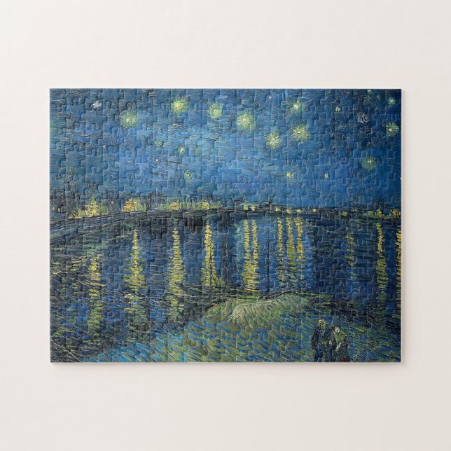 Starry Night Over the Rhone by Vincent Van Gogh Jigsaw Puzzle (Horizontal)