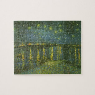 Starry Night Over the Rhone by Vincent van Gogh Jigsaw Puzzle