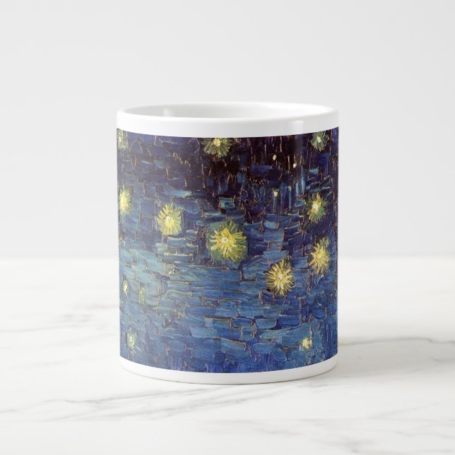 Starry Night Over the Rhone by Vincent van Gogh Large Coffee Mug (Front)