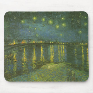 Starry Night Over the Rhone by Vincent van Gogh Mouse Pad