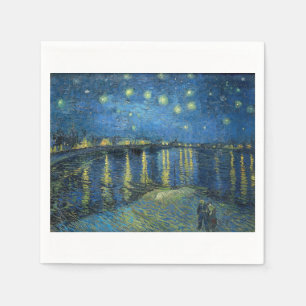 Starry Night Over the Rhone by Vincent van Gogh Napkin