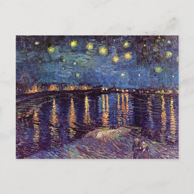 Starry Night Over the Rhone by Vincent van Gogh Postcard (Front)