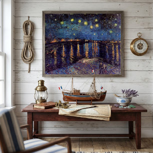 Starry Night Over the Rhone by Vincent van Gogh Poster