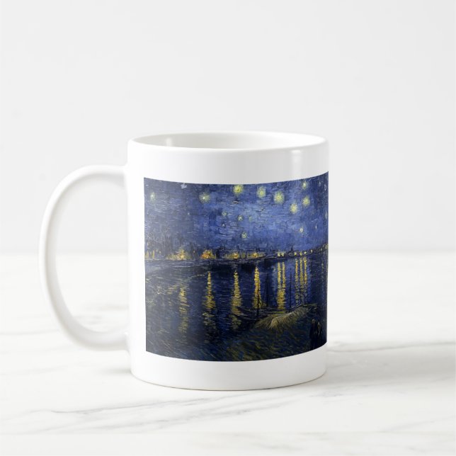 Starry Night over the Rhone Coffee Mug (Left)