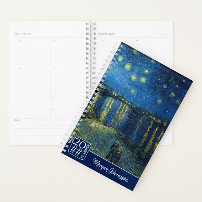 Starry Night Over the Rhône | Custom Text Planner (Display)