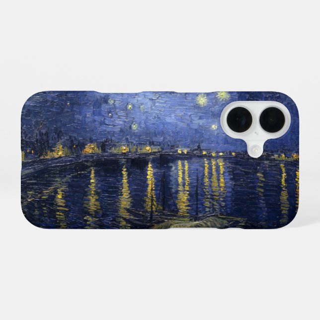 Starry Night Over the Rhone iPhone 16 Case (Back Horizontal)